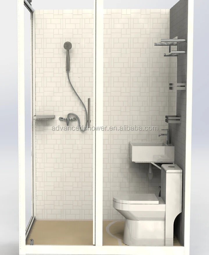 2022 Garage Use Bathroom SMC1014 Customized Hotel Home Trailer House Use Prefab Modular Bathroom Pod