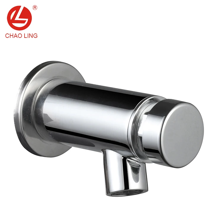 High Class Timing Delay Wall Mounted Flashing Valve Faucet Brass Men's Urinal Taps
