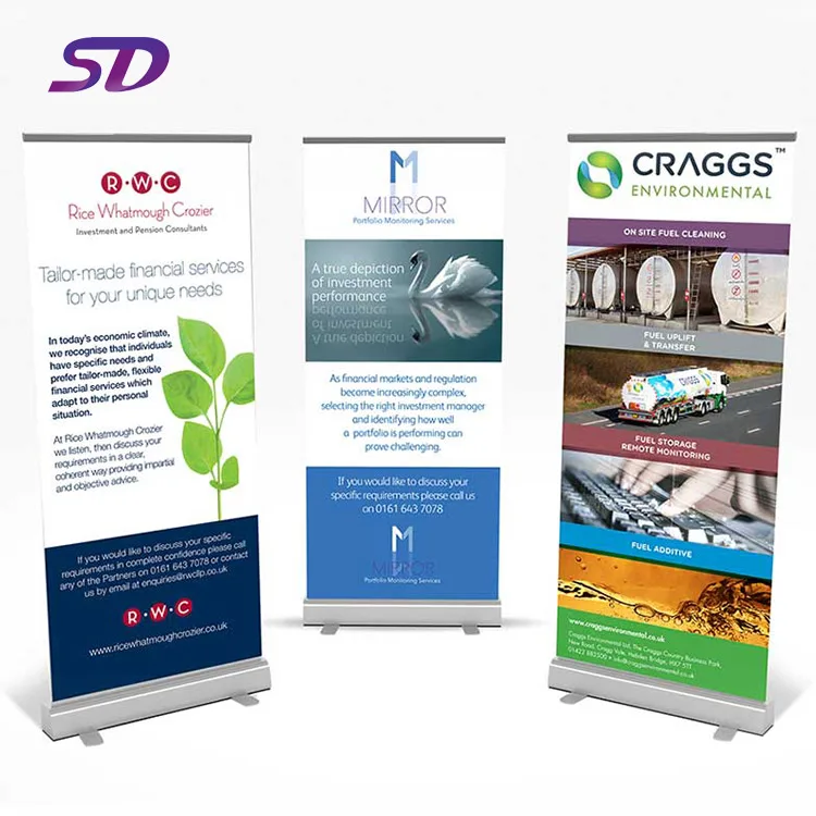 
 Наружный, оптовая продажа, выдвижной стенд для баннеров размера под заказ  