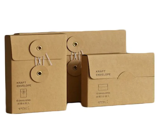 Brown Kraft Paper Gift Boxes Tea Packaging with Rope Closure