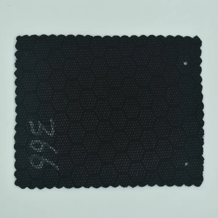 Оптовая продажа, нескользящий Силиконовый неопреновый лист в горошек с черной нейлоновой или полиэфирной тканью для перчаток