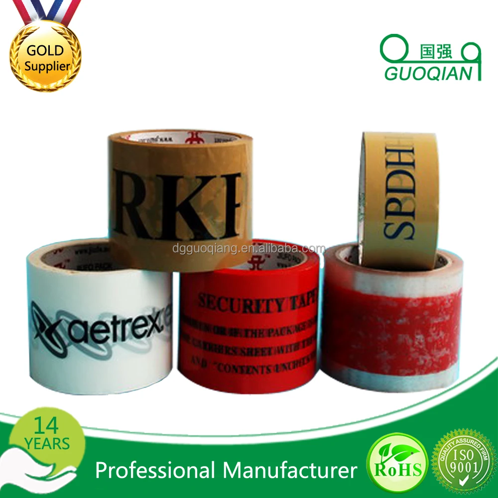 Free Sample Custom Printed Bopp Self Adhesive Transparent  Packing Tape with Good Service