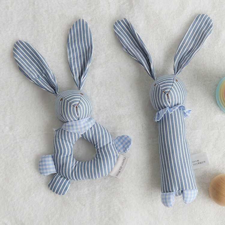 Животные, ручной Колокольчик, милый кролик, детские погремушки, детские плюшевые кольца, игрушки для малышей