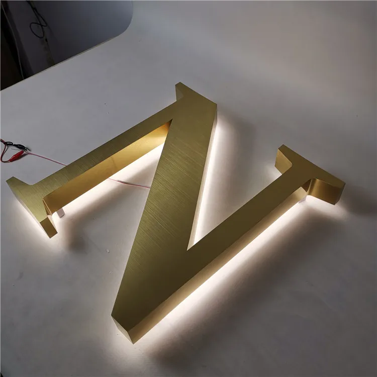 Водонепроницаемый IP67 акриловый светодиодный светильник с подсветкой из нержавеющей стали 3D буквы коммерческий