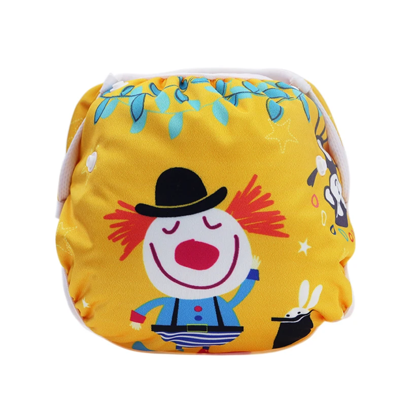 Новый узор Регулируемый Детский тканевый подгузник для плавания