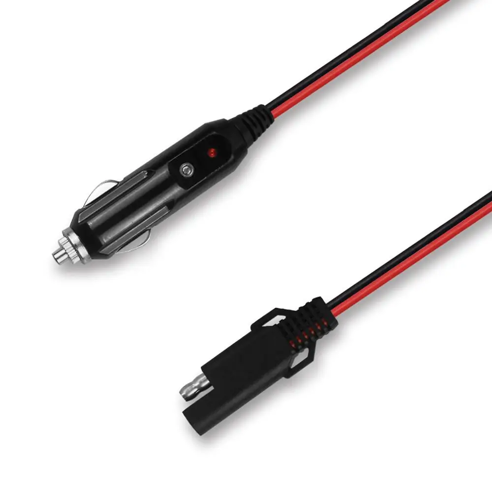 12V Wholesale SAE Connector to Cigarette Lighter Plug Power Cable