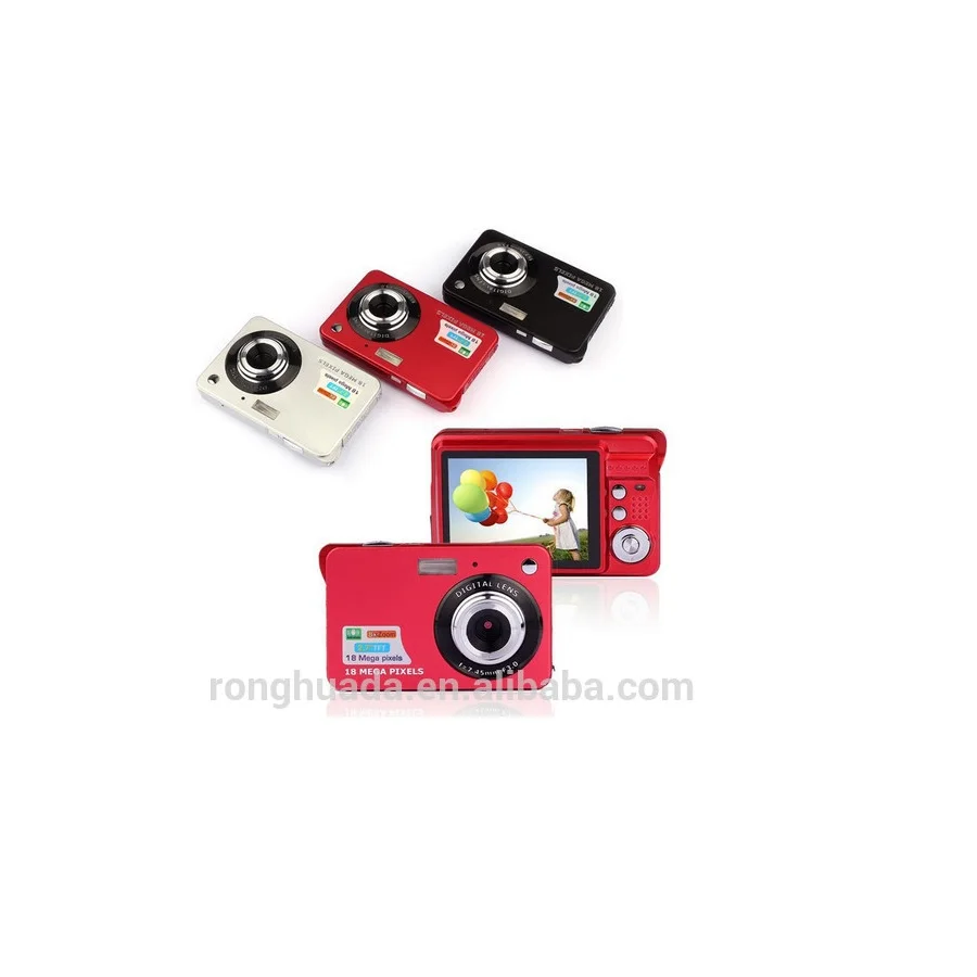 Самый дешевый новейшая мода super-thin18Mega пикселей 8X зум Подарочная цифровая камера дюймов 2 7 дисплей