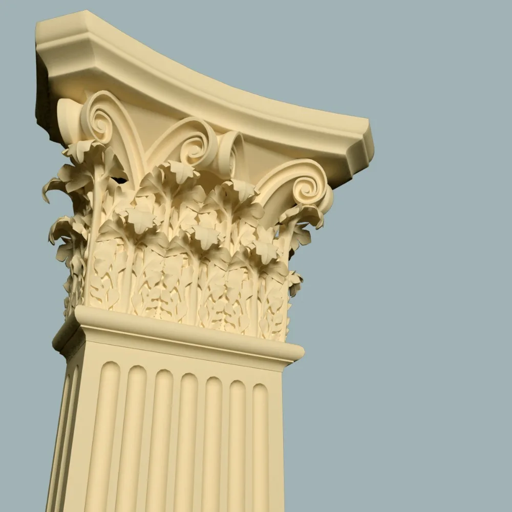 Custom Statue Marble Corinthian Pilaster