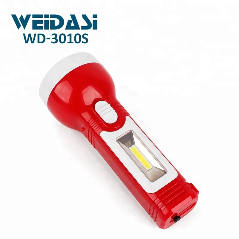 Handheld Rechargeable Torch Light Led Cob Power Flashlight Torch with Solar Panel Flashlight