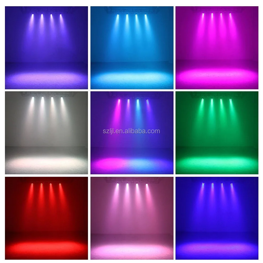 New Product Mini Flat LED Par Light 12PCS LEDs RGBW 8CH DMX512 Led Stage Light