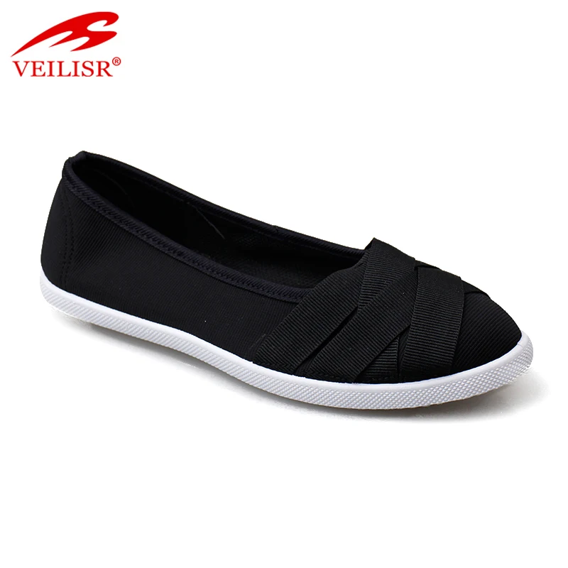 
 Женские парусиновые туфли без шнуровки, на плоской подошве  