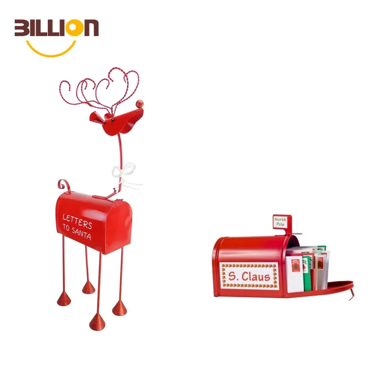 サンタへの金属面白い赤いトナカイポストボックスクリスマスメールボックスレター Buy クリスマスメールボックス 赤トナカイ郵便受け メールボックスへの手紙サンタ Product On Alibaba Com