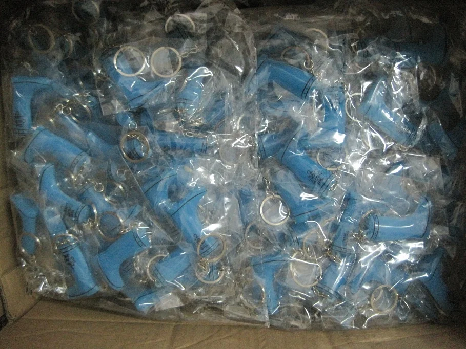 3D Custom PVC Mini Rain Boot Keychain