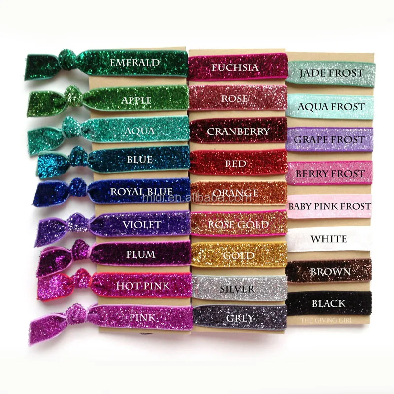 Fashionable golden satin hair band silk elastic large hair Scrunchies women hair accessories