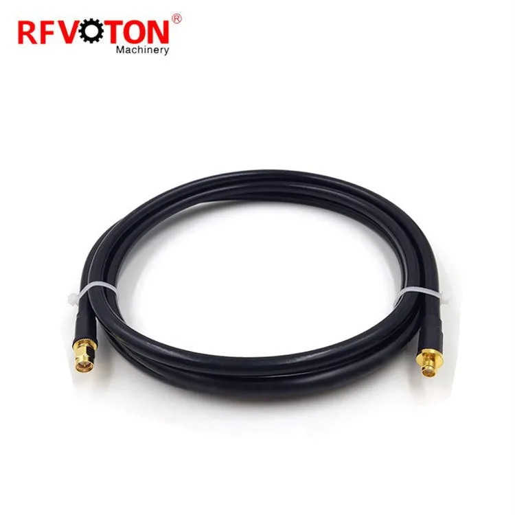 Customized RG174 Coaxial Cable Black Wire Attach BNC TNC SMA SMB Fakra TS9 UHF N Connectors Antenna Cable supplier