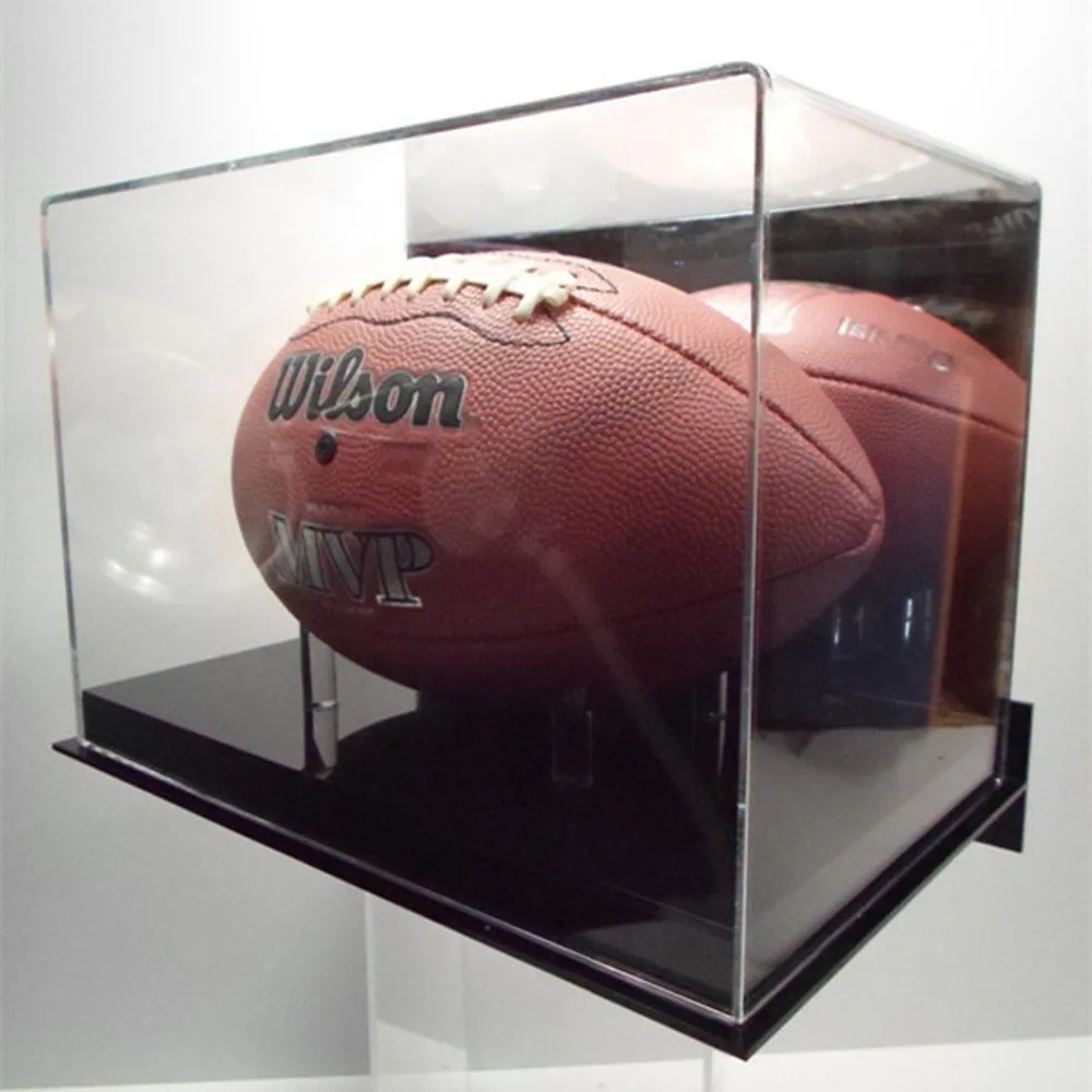 Vitrine murale acrylique pour un ballon de Football 