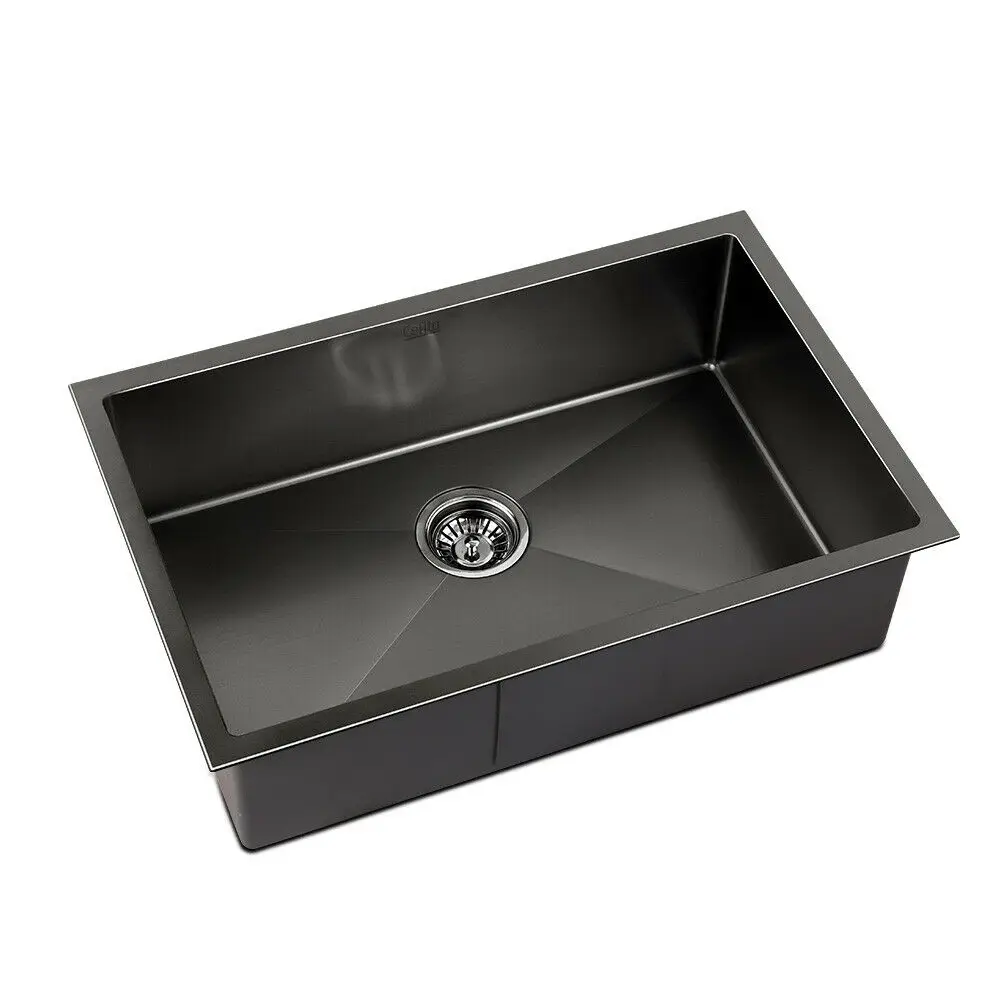 Malaysia Custom Made Single Bowl Square Black Stainless Steel Sink