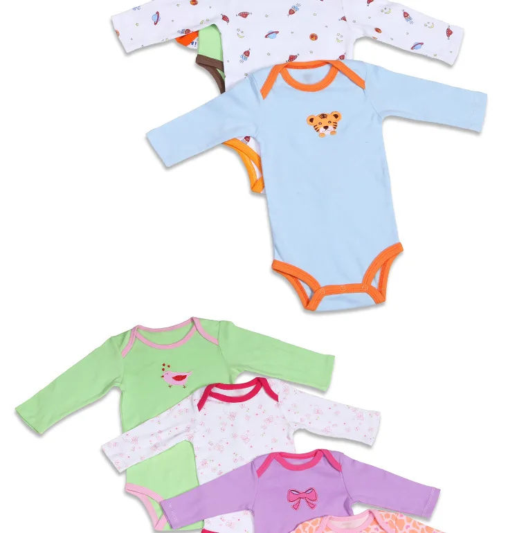 1 PCS ! Baby Girl Boy Bodysuits long-sleeve Infant Baby Clothing