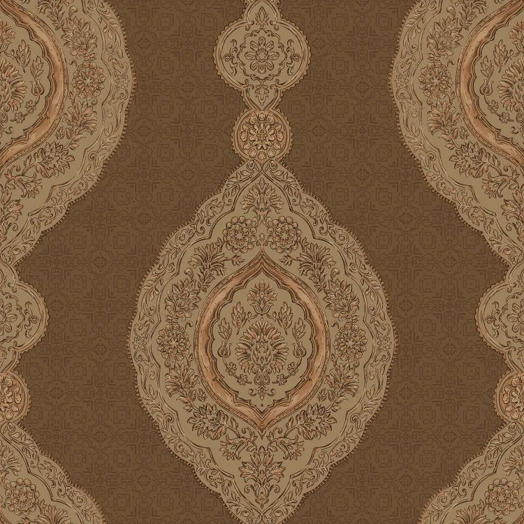 Classic Bohemian Style Vertical Design Living Room Wallpaper