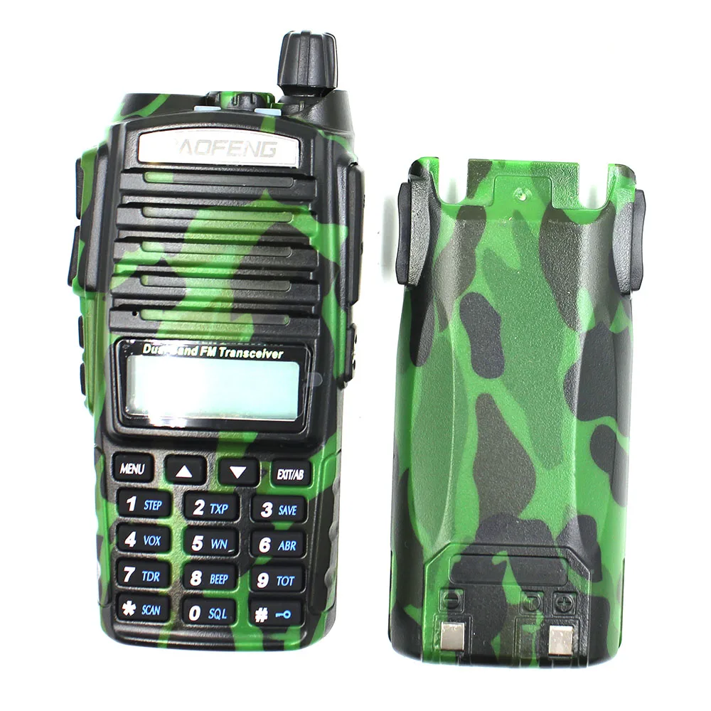 camouflage UV-82 Dual Band FM Transceiver Dual display Hot-selling camou Ham Radio Baofeng UV 82 U V  Two Way Radio