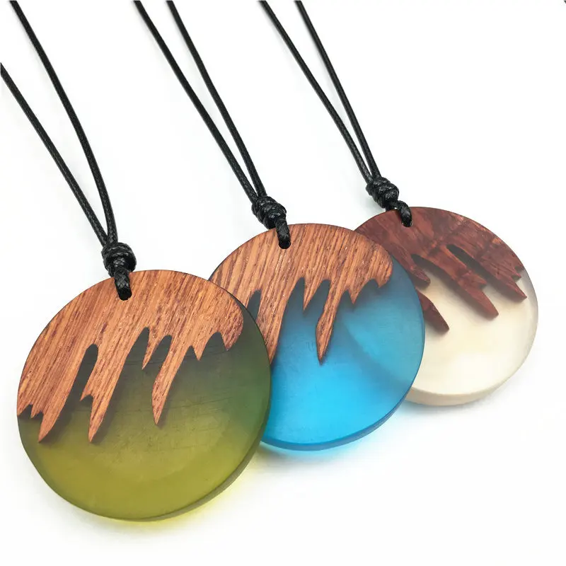 Black Leather Chain Necklace 