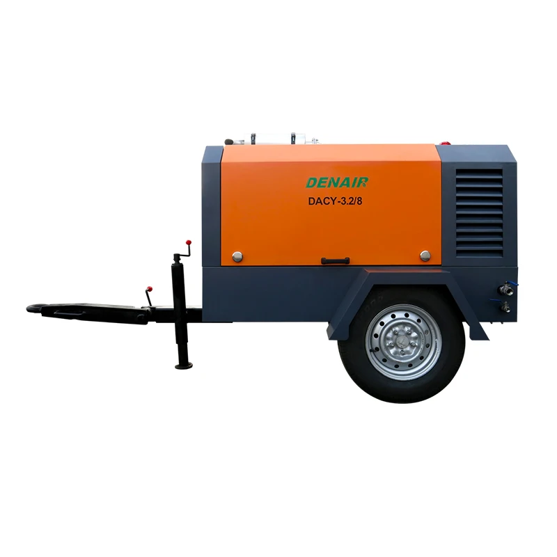 Towable Diesel Driven 8m3 min 3000 Liter Air Compressor