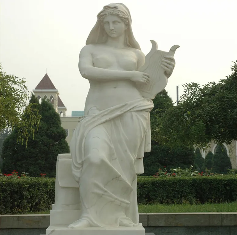 ●希少 高品質 白磁 士女 細密彫刻 女性の美しさ 美術品 人形置物 飾り物(高さ 31㎝)