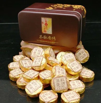 Gold Mini Cooked Pu Erh Tea Cake