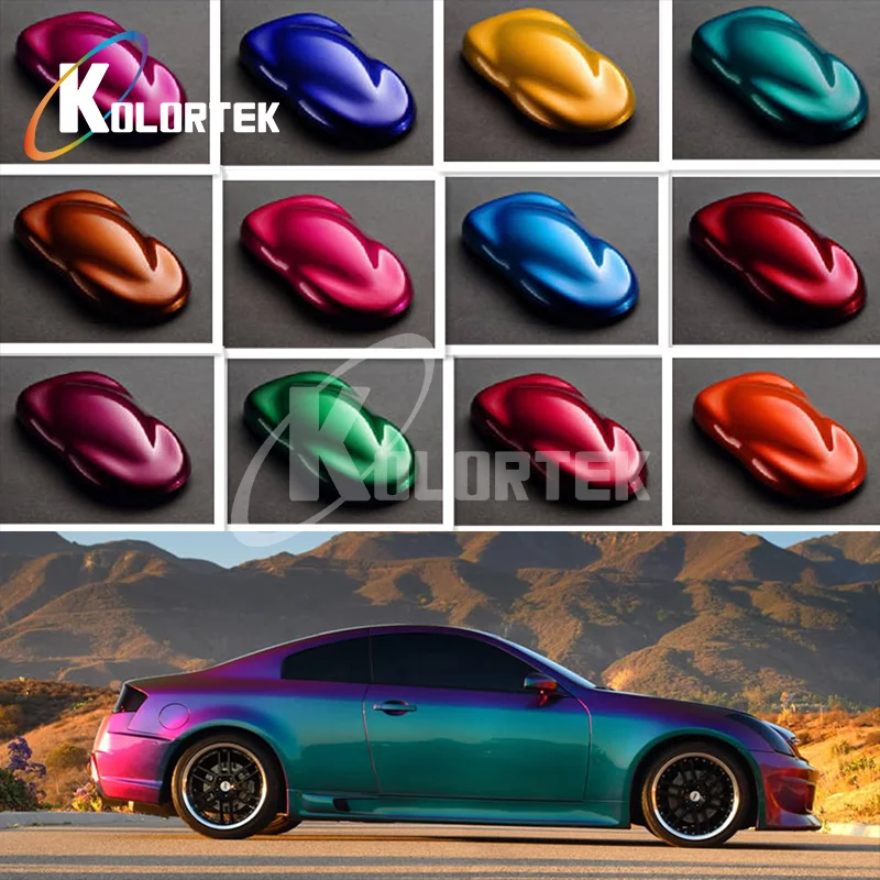 Kolortek Car Paint Color Changing Chameleon Pigment For Auto Paint 