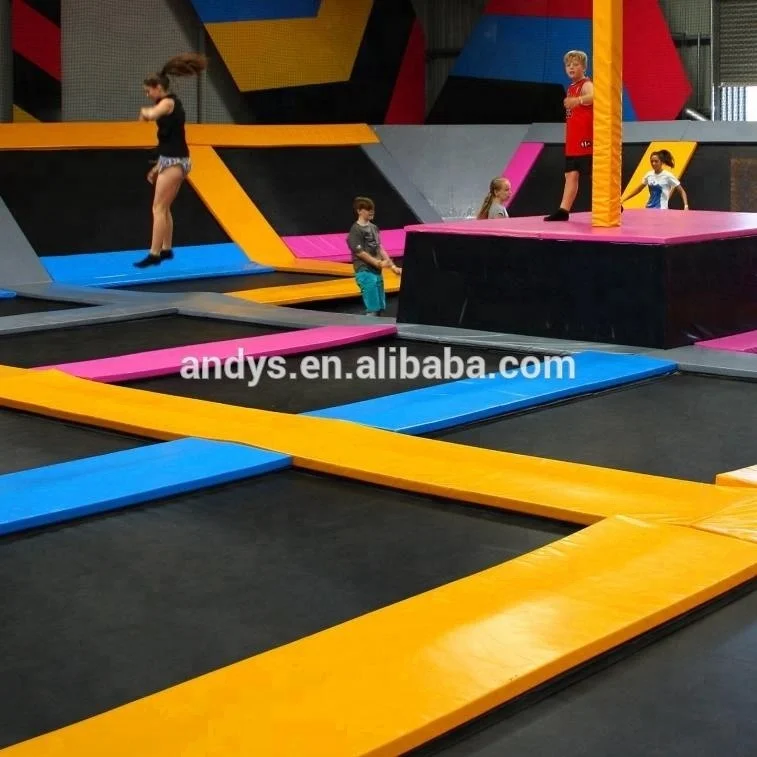 Безопасный коммерческий батут парк с множеством игр таких как ниндзя курс новейший батут-парк