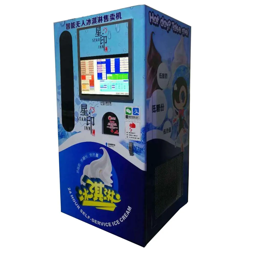 New 7x24 Hours Self Service Automatic Ice Cream Vending Machine Buy Automatic Soft Ice Cream Vending Machine Ice Cream Vending Machine Soft Serve Ice Cream Machine Product On Alibaba Com