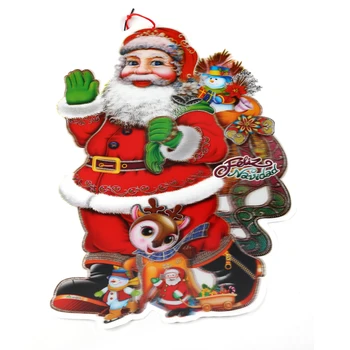 New Design Merry Christmas Delicate Santa Claus Wall Sticker 3d Crafts ...