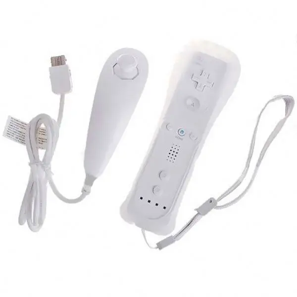 Wii Motion Plus Controller 2 In 1 Wireless Bt Control Joystick 2 In 1 Built In Motion Plus Remote Game