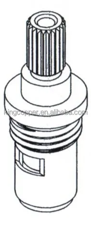 Fast Open Brass Spindle Tap Ceramic Disc Cartridge