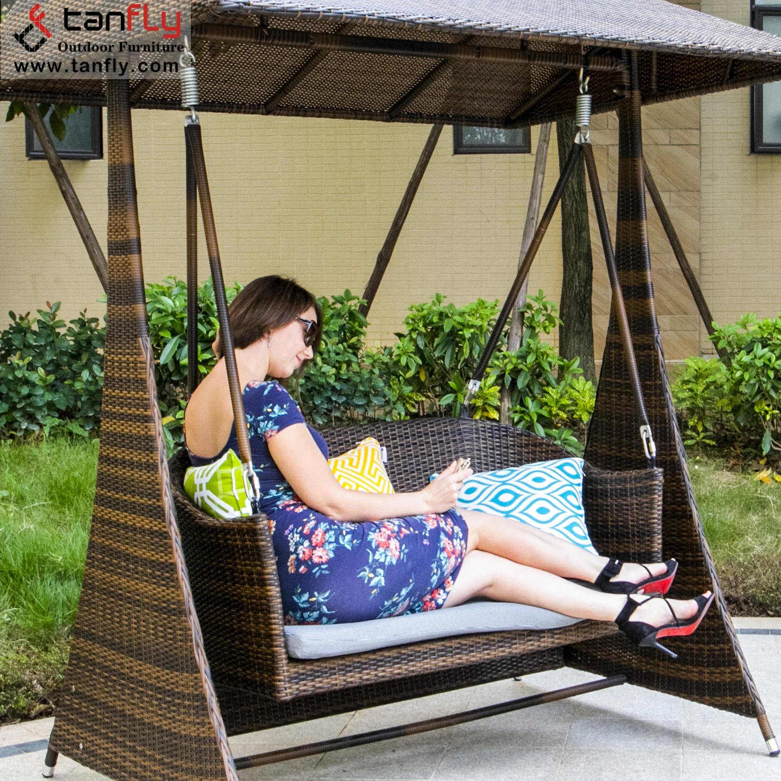 Silla Hamaca Columpio Para Dos Personas Jardin Columpio De Plazas