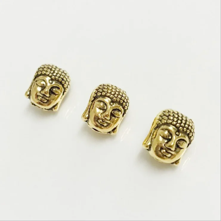 Античные бронзовые Серебряные Позолоченные Бусы из сплава Будды шармы Ювелирные аксессуары Fit нитки браслеты