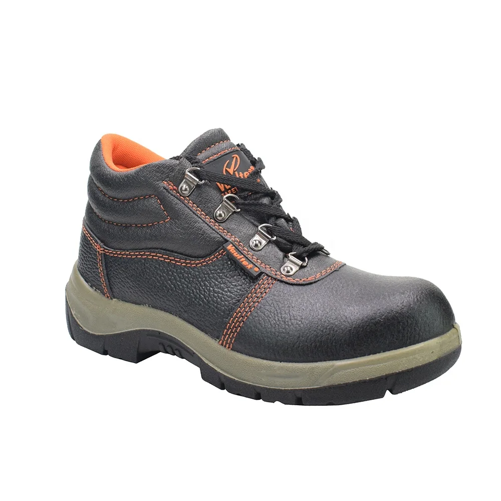 safety shoes leather steel toe cap