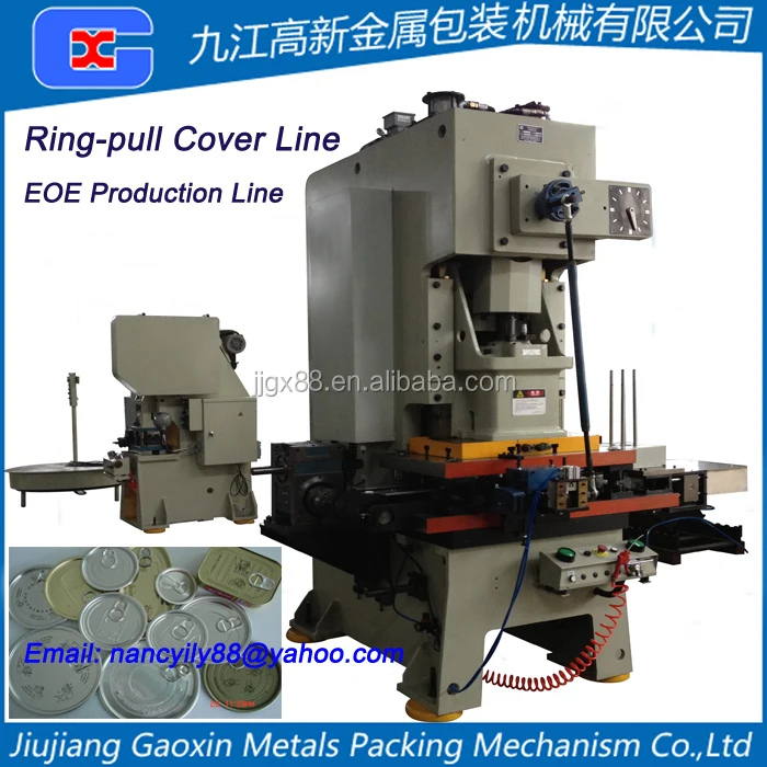 EOE Production Line Easy Open Lid Making Machinery