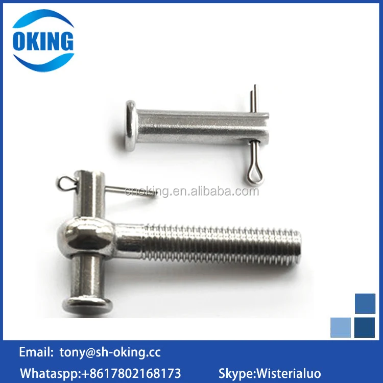 Flat Head Clevis Pin with Hole Din 1444 B