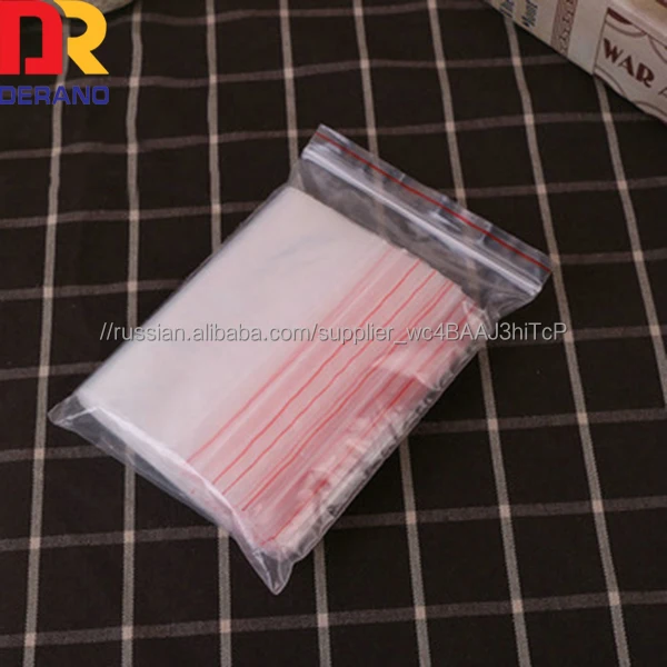 оптовая дешевые пользовательские высокое качество ldpe красная линия застегивающиеся пакеты/малый reclosable мешок для упаковки