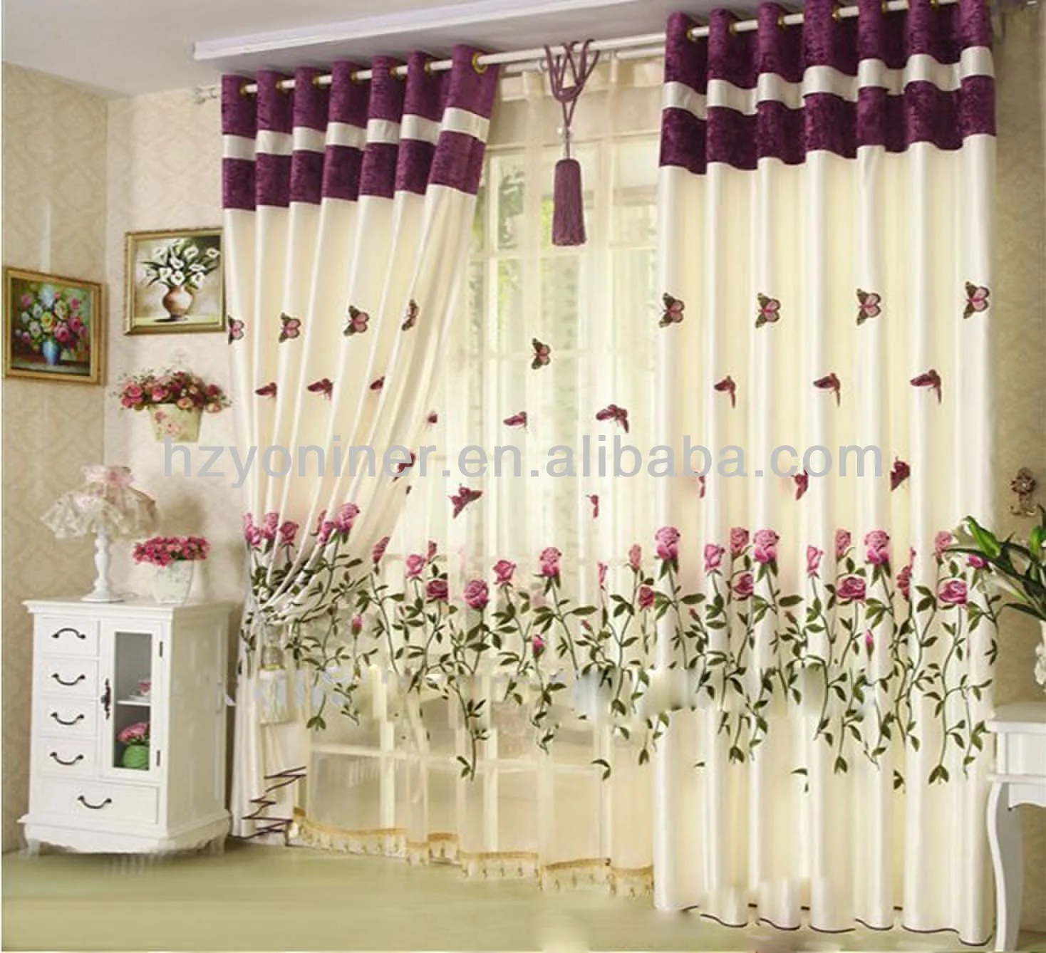 Morden And Fancy Curtains With Embroidery Buy Curtain With Nice Embroidery