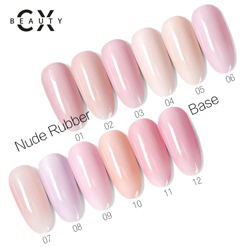 OEM/ODM 2 Step Gel Nude Color French Rubber Base Coat
