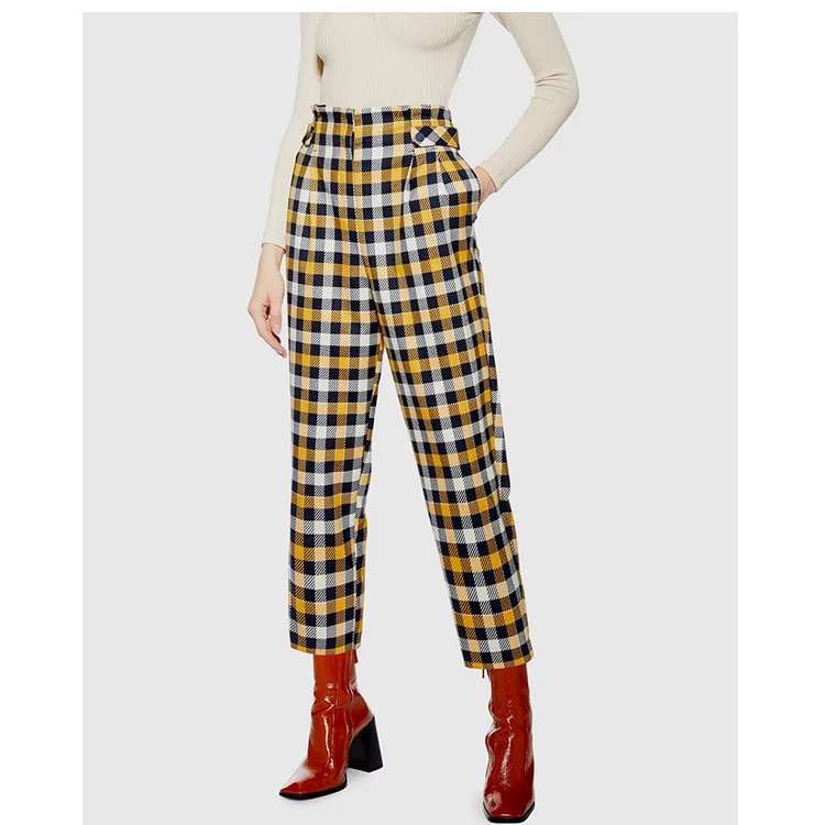 yellow trousers topshop