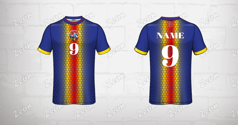Factory OEM ODM Customized Blue Design Team logo High Quality Professional Soccer Jersey Football Shirts