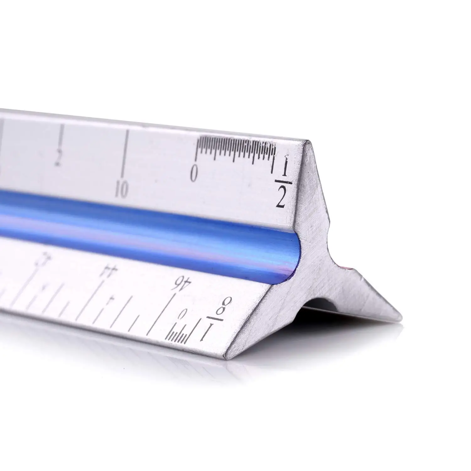 Bview 12 Inch 30cm Aluminium Triangle Scale Ruler For Engineer Ruler ...