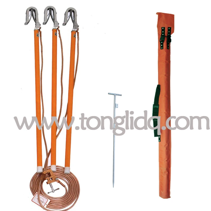 Portable Ground Earth Rod Set with Earthing Wire and Clamp