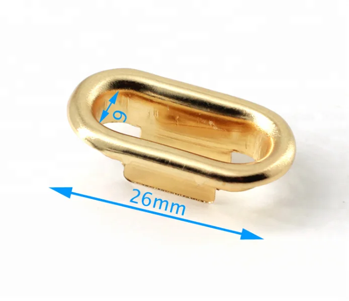 Металлические люверсы овальной формы для одежды и обуви