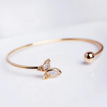 Upper Fashion Arm Trending Jewelry 2021 Cuff Adjustable Butterfly Jewelry Women Bracelets & Bangles