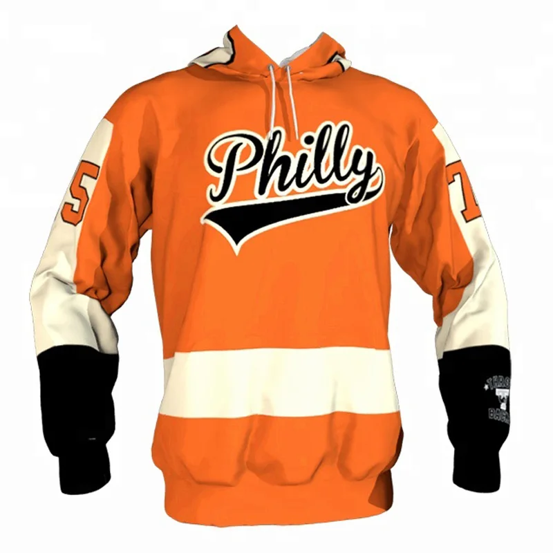Wholesale wholesale custom blank ice hockey jersey hoodie with laces From  m.