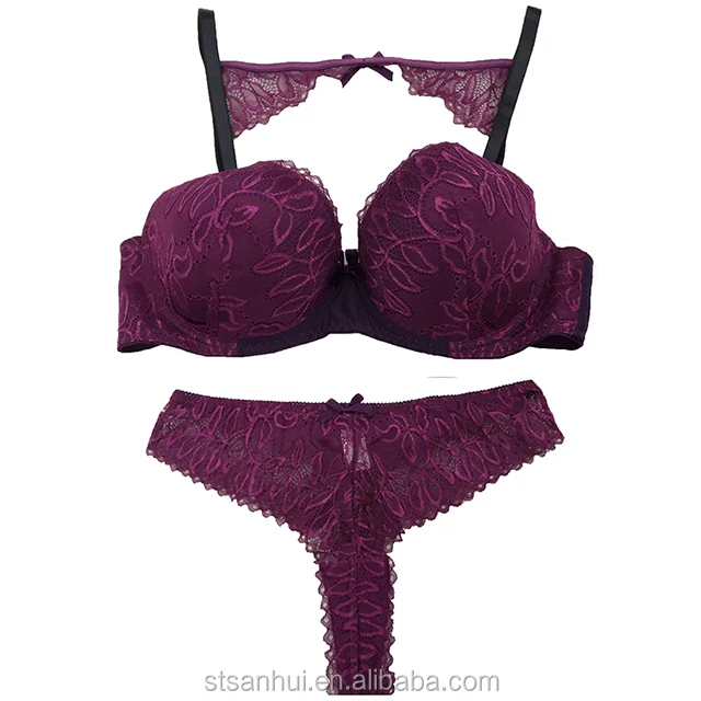 purple bra panty